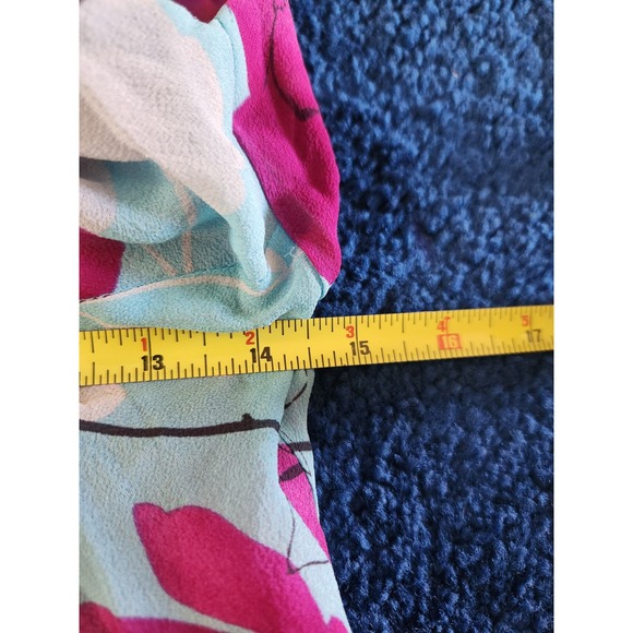 Y2k Donna Ricco New York Floral Mid Length Dress 6p - Picture 7 of 9